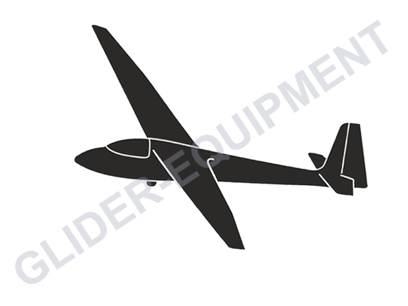 Sticker zweefvliegtuig -  Ka 6 15cm [SZ0056]